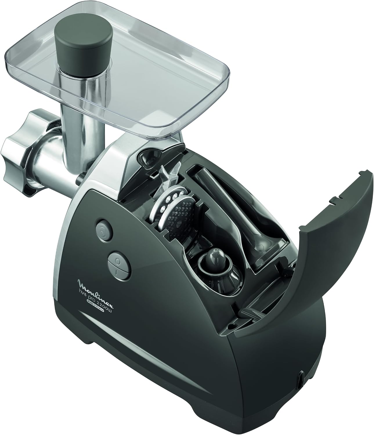 Thumbnail 3 de Moulinex Hachoir à Viande HV8 – Hachoir Électrique 2200W avec 2 Grilles et Accessoires pour Kebbés et Saucisses