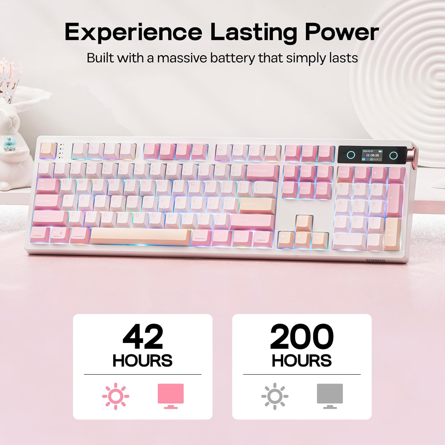 Thumbnail 3 de EPOMAKER TH108 PRO Full-Size Mechanical Keyboard with Screen & Knob