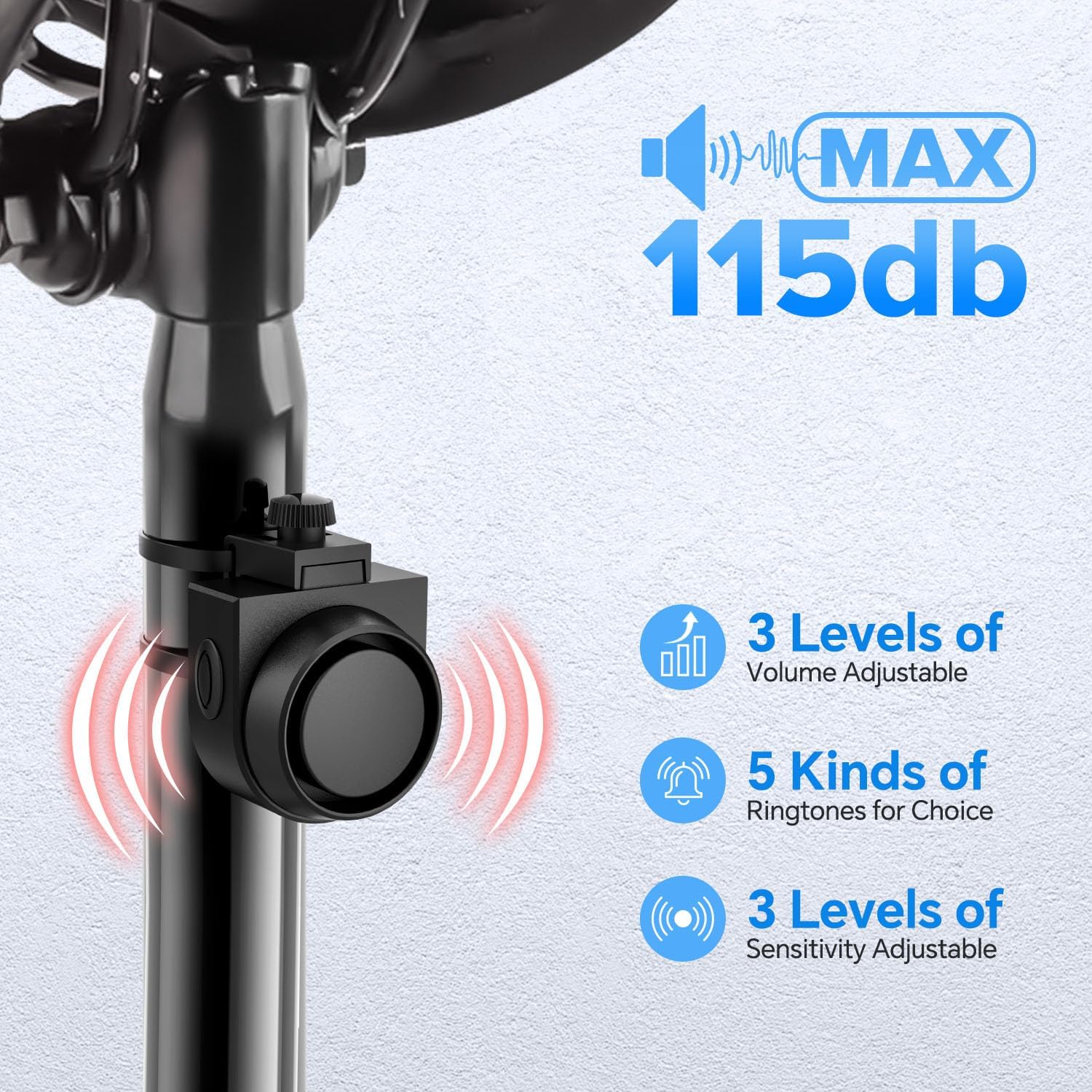 Detalle 2 de XIAOKOA Alarme Antivol Alarme Intelligente Télécommande