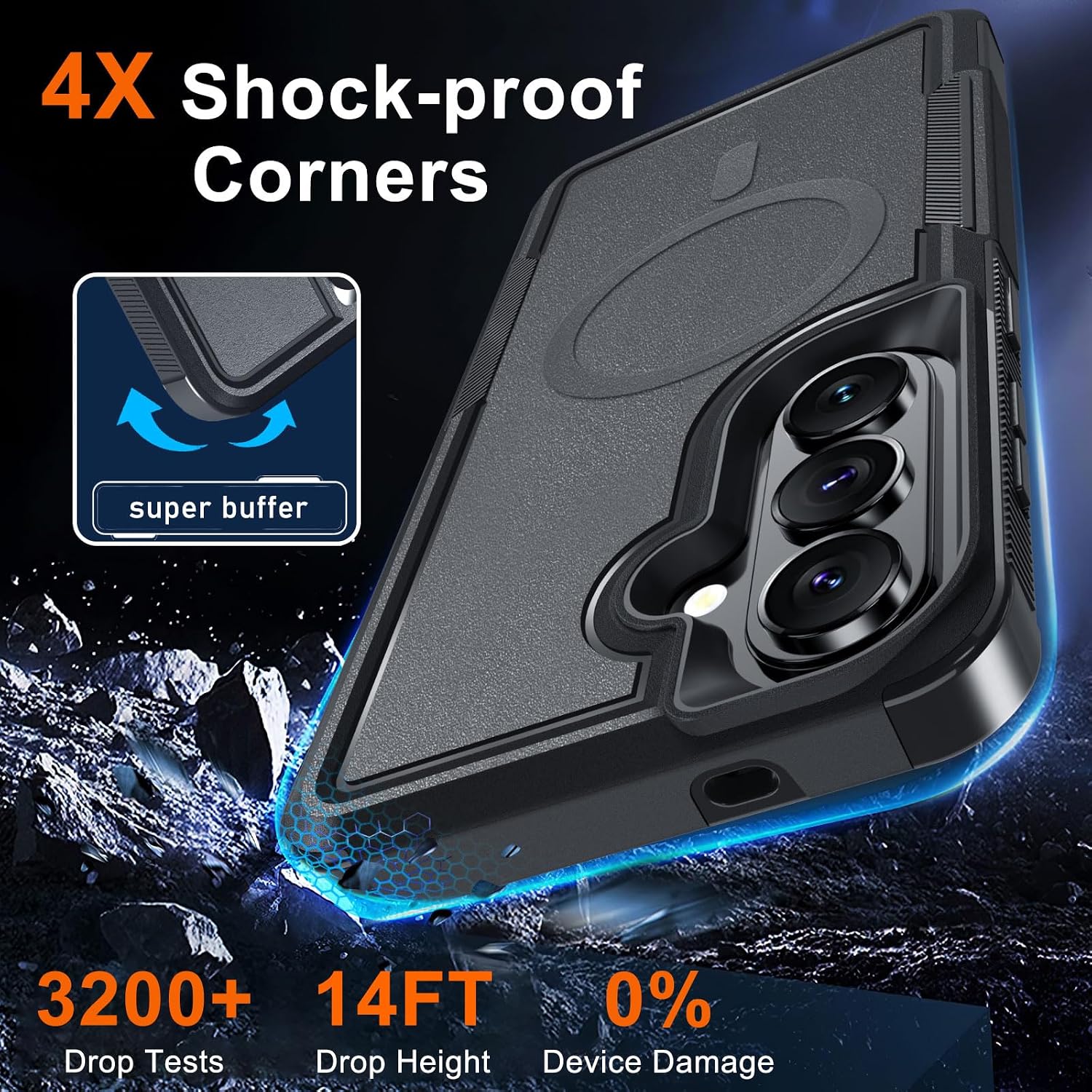 Detalle de RMOCR Samsung Galaxy S26 Plus Case with MagSafe, Screen and Camera Protection