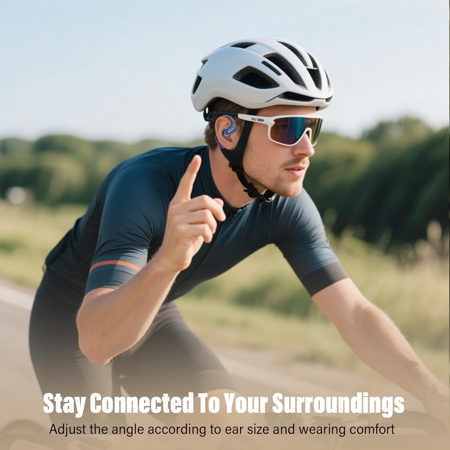 Thumbnail 3 de Open-Ear Bluetooth Headphones with Deep Bass and 48H Battery – Open Earbuds with IPX7 Waterproofing