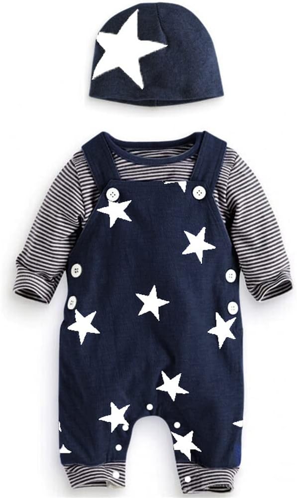 Detalle de Infant Baby Boys Cotton Romper Set 0-24 Months