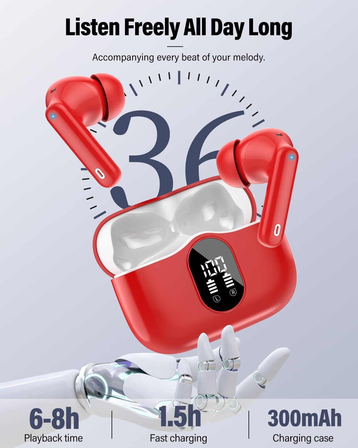 Thumbnail 6 de Wireless Earbuds with Bluetooth 5.4