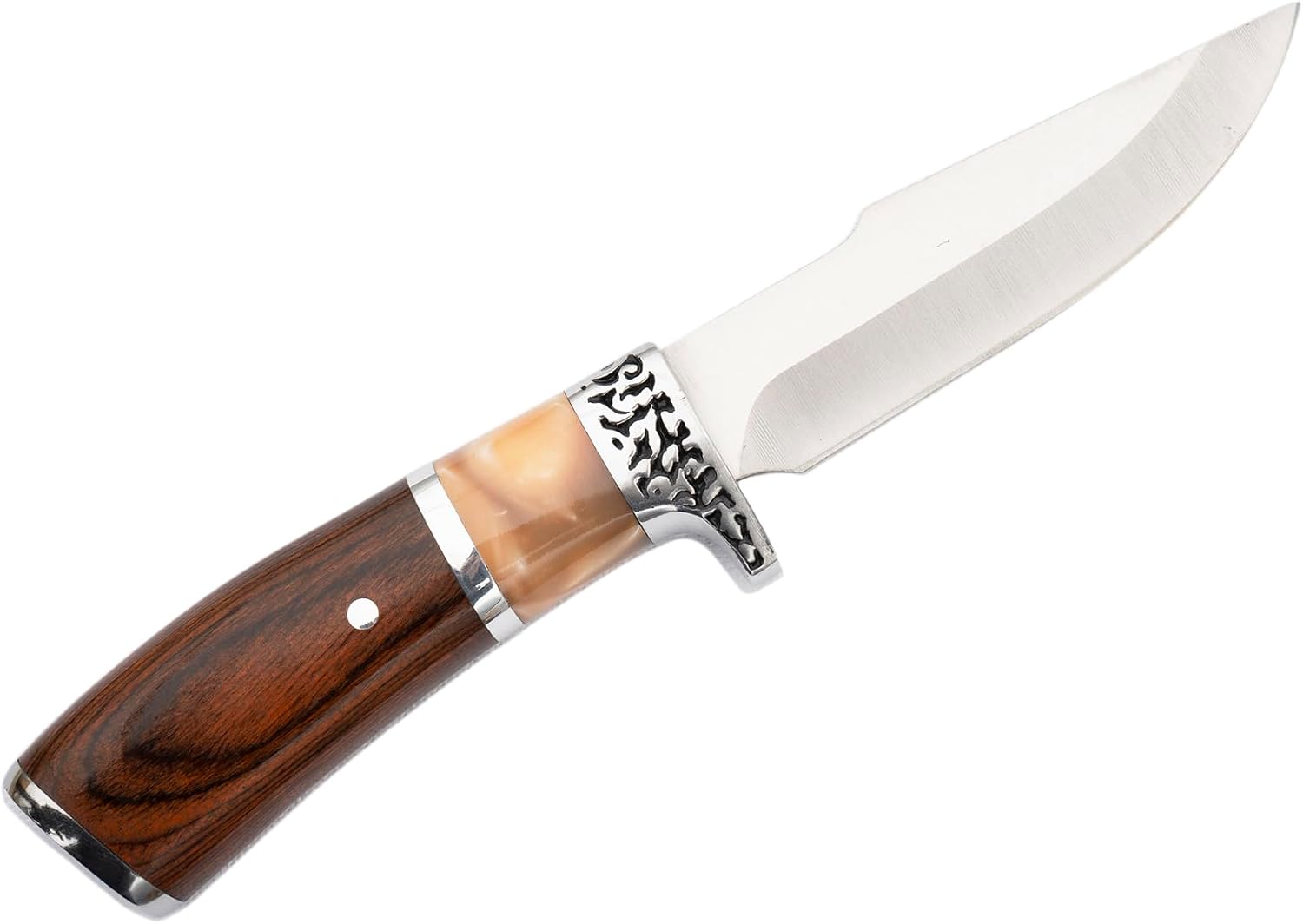 Detalle de PNI Hunting H100 (PNI-H100) jachtmes met 110 mm lemmet en schede