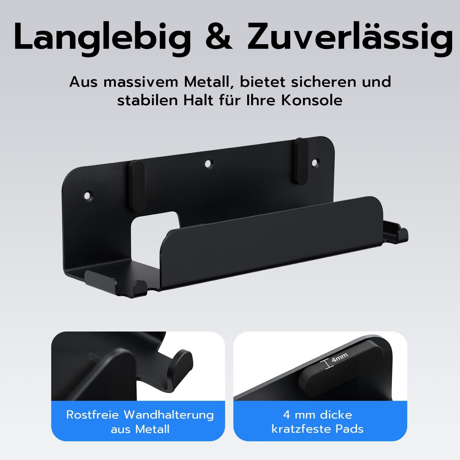Thumbnail 2 de Mcbazel Wandhalterung für Nintendo Switch 2 – stabile Metallhalterung mit Belüftungsdesign und Schraubensatz