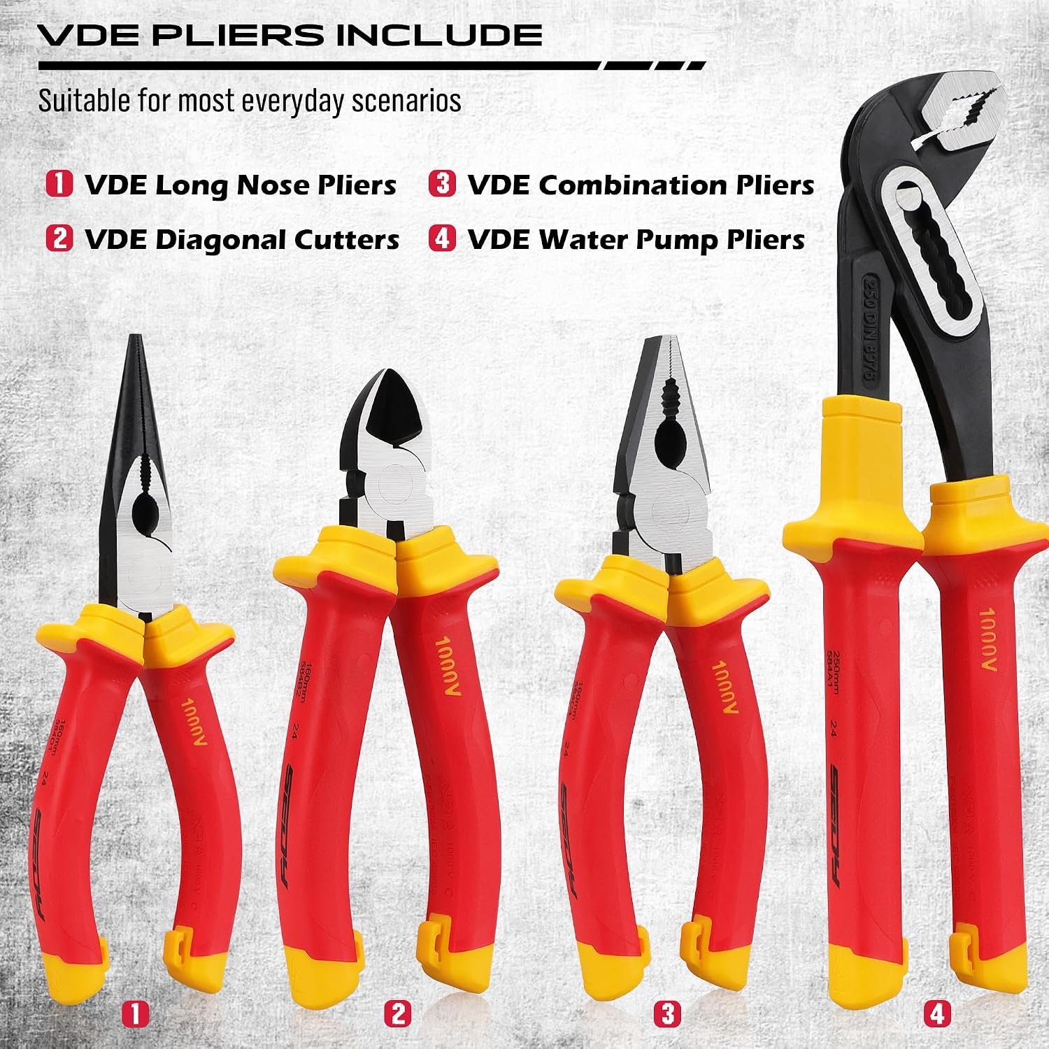 Detalle de Insulated Screwdriver and Pliers Set, 14-Piece