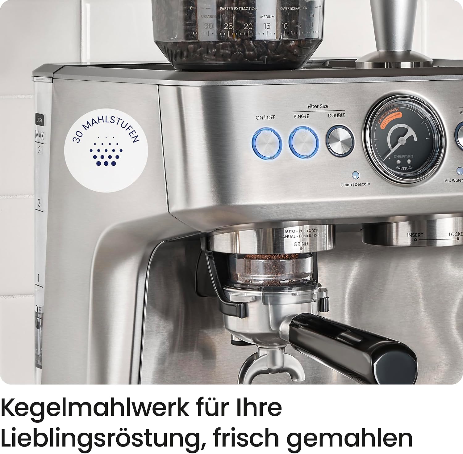 Thumbnail 2 de Chefman Crema Supreme Espressomaschine 3L