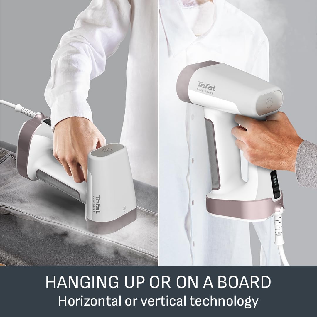 Thumbnail 3 de Tefal PureForce 2-in-1 Handheld Garment Steamer (DT8720G0) – Pink & White