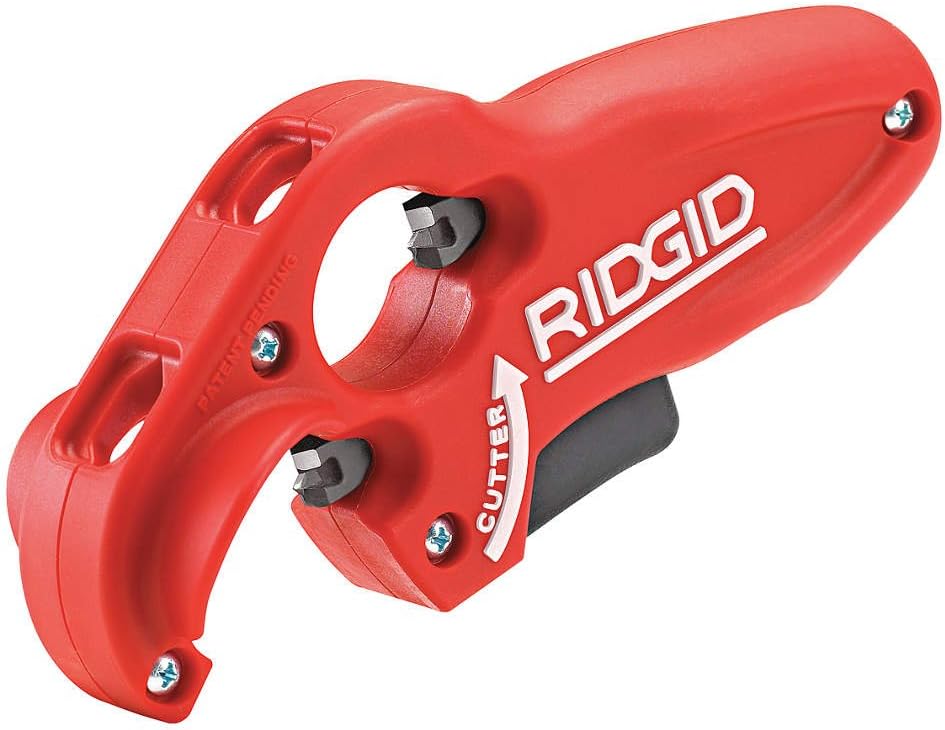 Detalle de RIDGID 41608 PTEC 3000 Plastic Drain Pipe Cutter for 1-1/4" and 1-1/2" Tailpieces