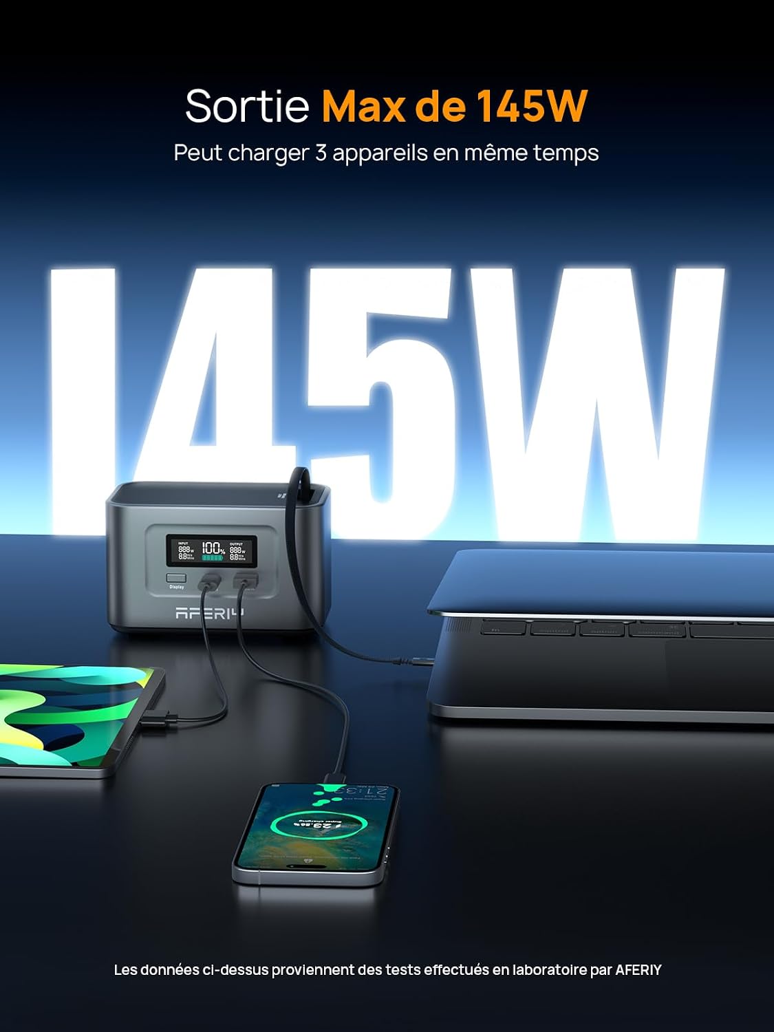 Detalle 2 de AFERIY Générateur électrique portable 99,2 Wh 🔌