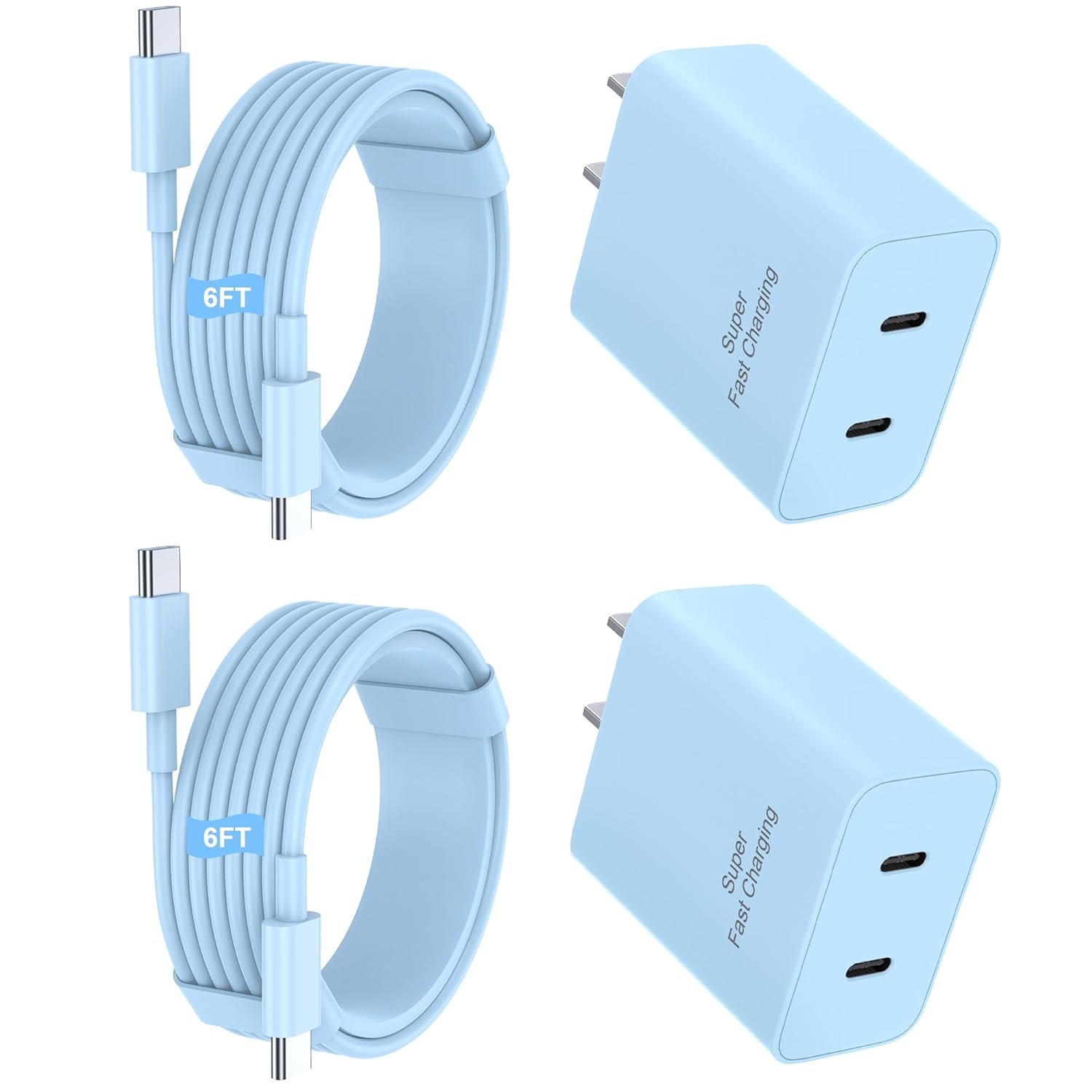 Detalle de Niubil iPhone 17 45W Fast Dual USB‑C Charger