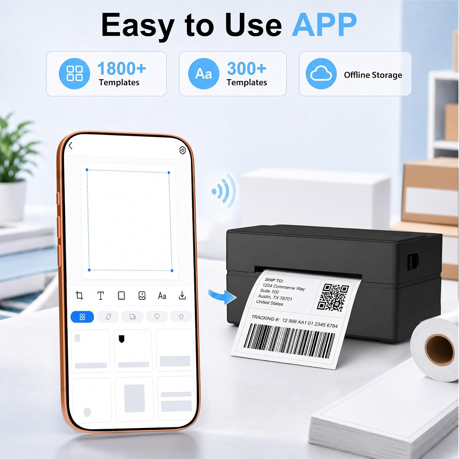 Thumbnail 5 de Bluetooth Thermal Label Printer 4x6