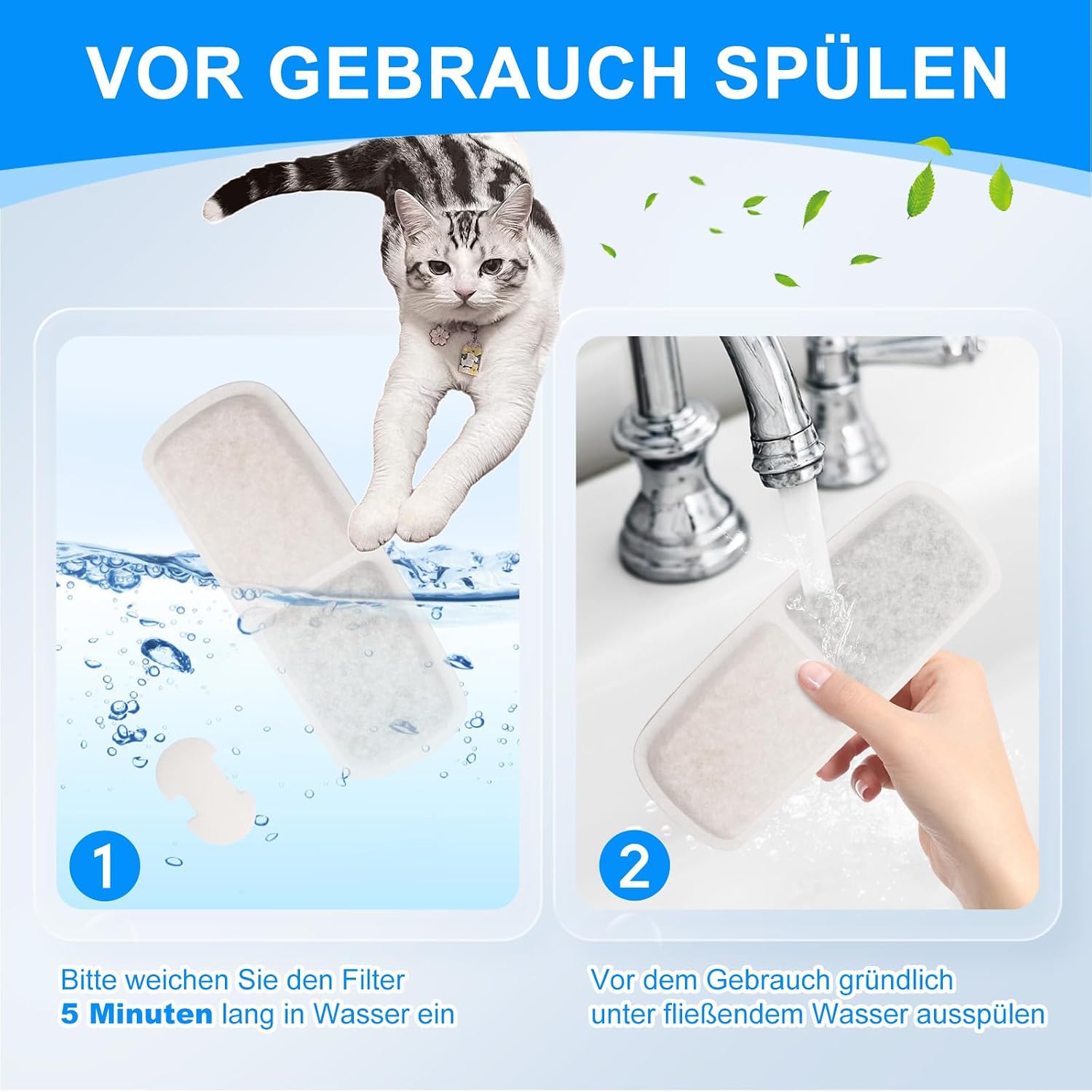 Thumbnail 5 de MyfatBOSS Wasserfilter Kartuschen 8er Pack 12,3×4,6 cm