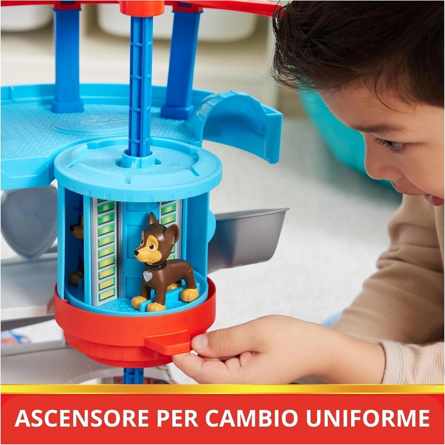 Detalle de Paw Patrol Quartier Generale con Lanciatore per Veicoli – 2 Personaggi Chase e Auto di Pattuglia