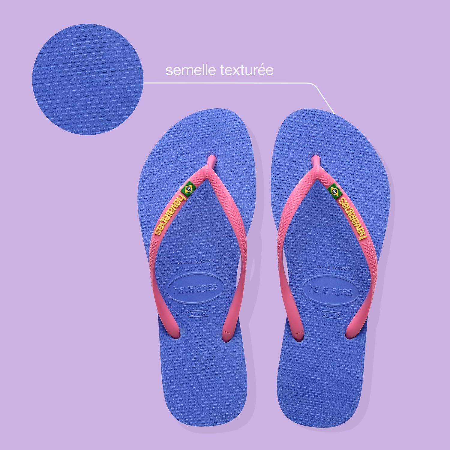 Thumbnail 2 de Havaianas Slim Brasil Logo - Tongs femme, confortables et légères, drapeau brésilien sur les lanières