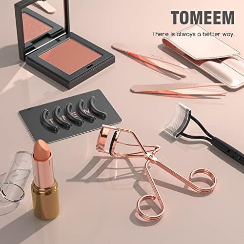 Detalle de TOMEEM Eyelash Curler with Comb Rose Gold