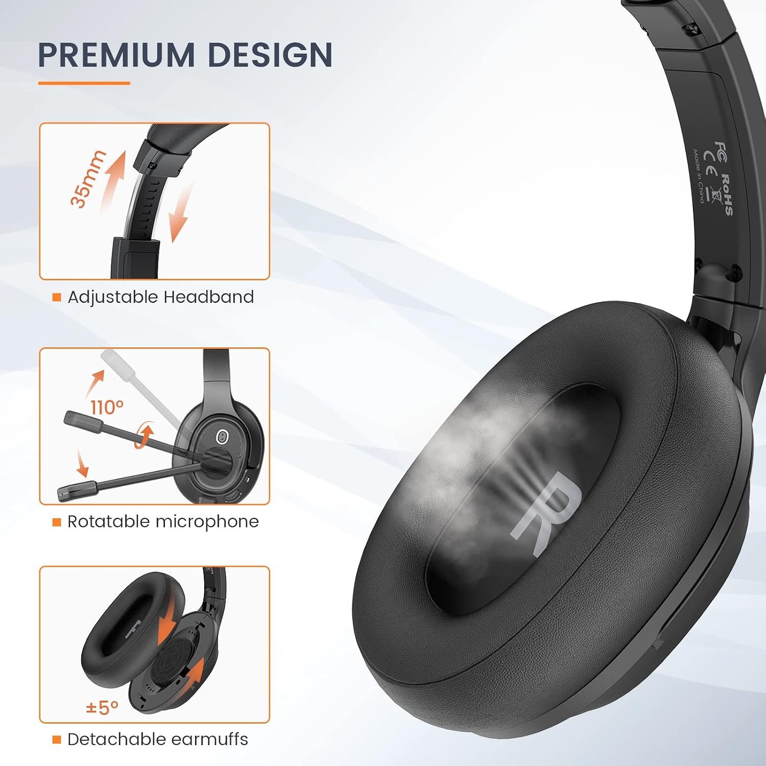 Thumbnail 5 de EKSA H2 USB Headset 180g