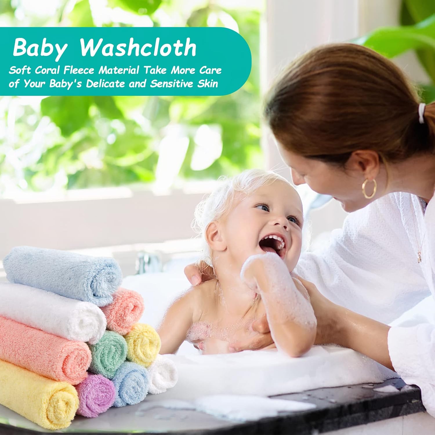 Thumbnail 4 de HOMEXCEL Baby Washcloths 24 Pack