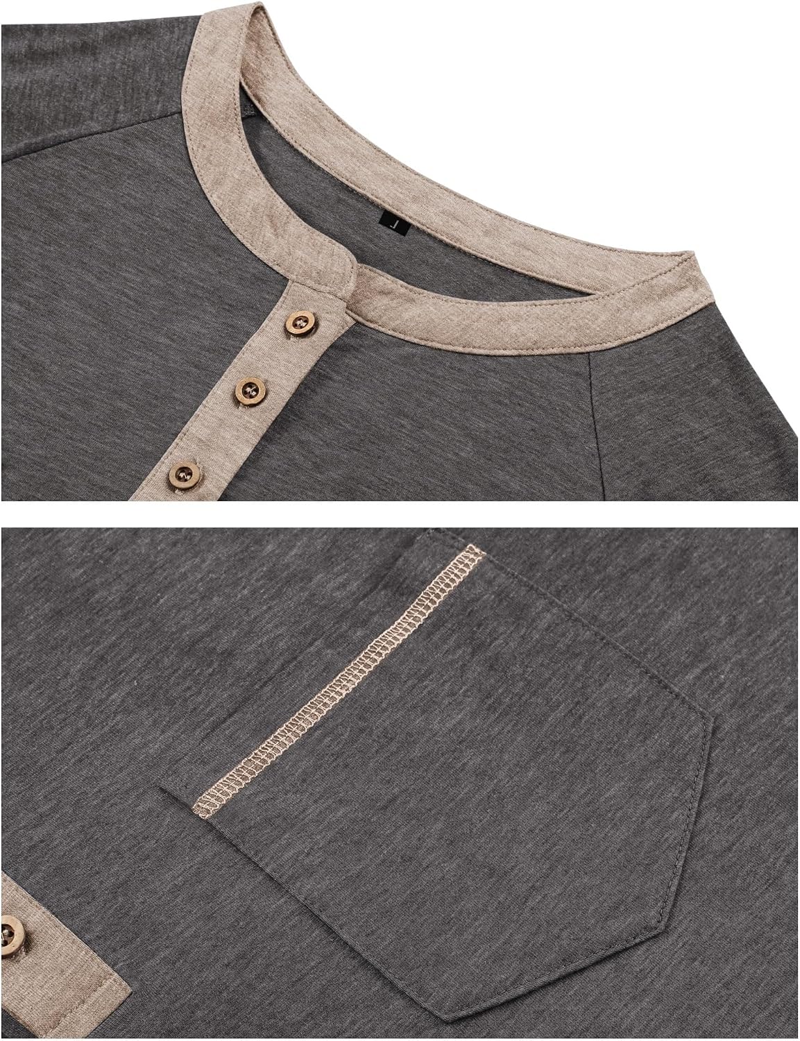 Thumbnail 1 de Rodawu Henley Langarmshirt für Herren