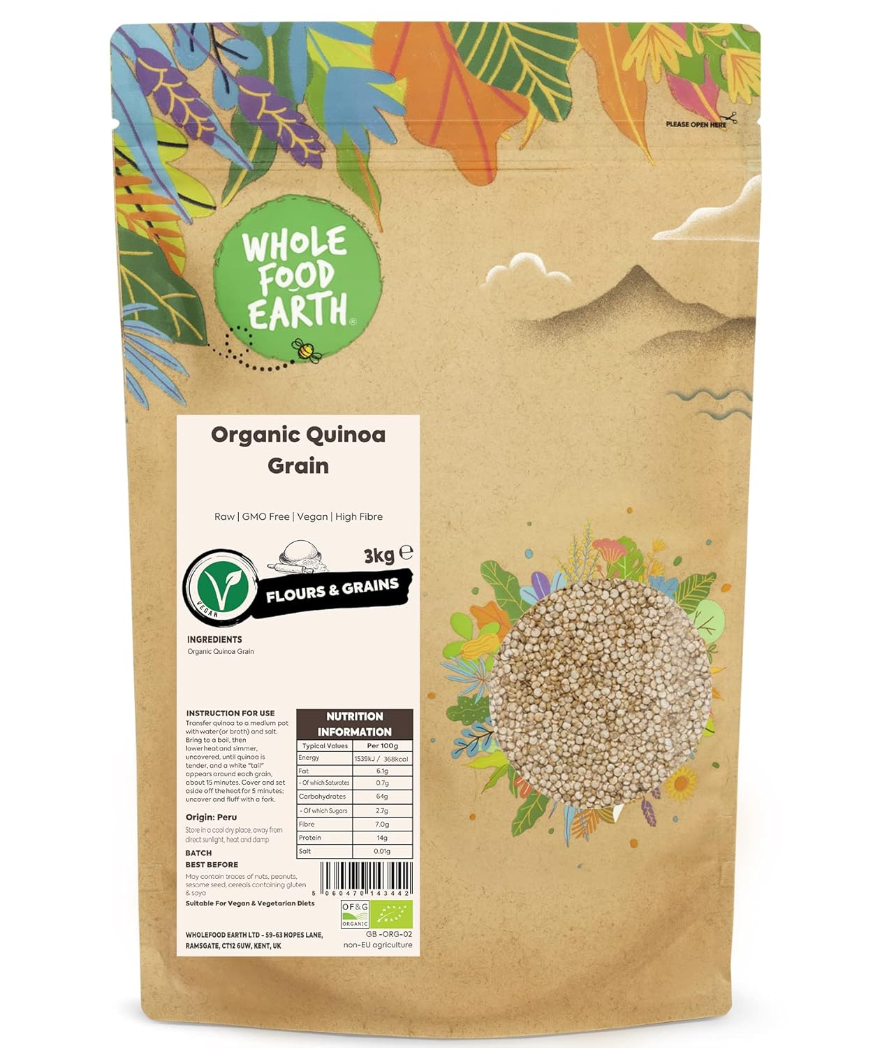 Thumbnail 5 de Wholefood Earth Organic Quinoa Grain 2 kg