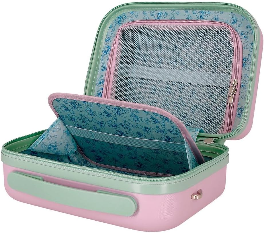 Thumbnail 5 de Trousse da viaggio adattabile Joumma Disney “Traveling with Stitch” in ABS rosa, 29x21x15 cm
