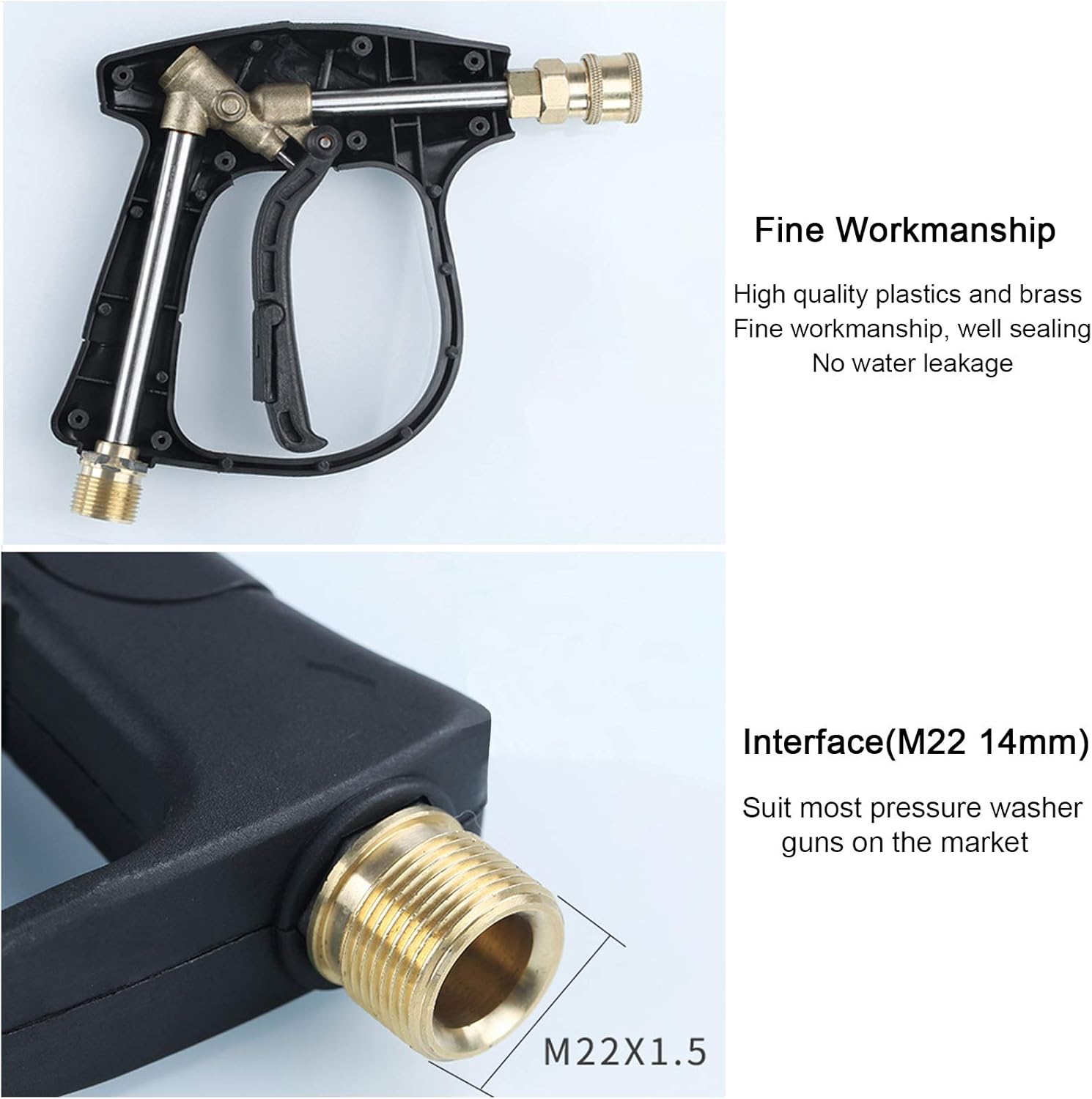 Thumbnail 3 de Stone Banks Pistola a Spruzzo per Idropulitrice con 5 Ugelli e Attacco Rapido 1/4" – Robustezza e Versatilità per Auto e Cortile
