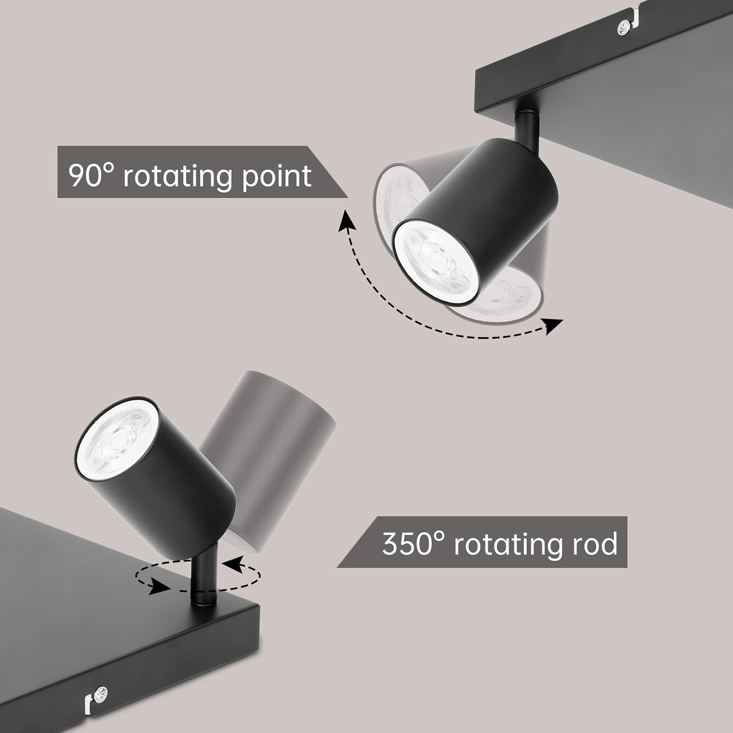 Detalle de Ketom GU10 4 way ceiling spotlight fitting