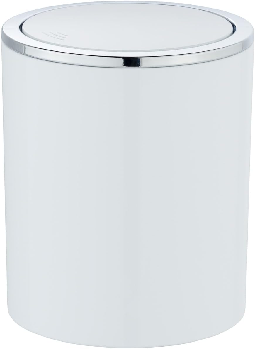 Imagen de WENKO Mini Poubelle Salle de Bain Inca 2L, Blanc, Ø14 x 16,8 cm en OfertitasTOP