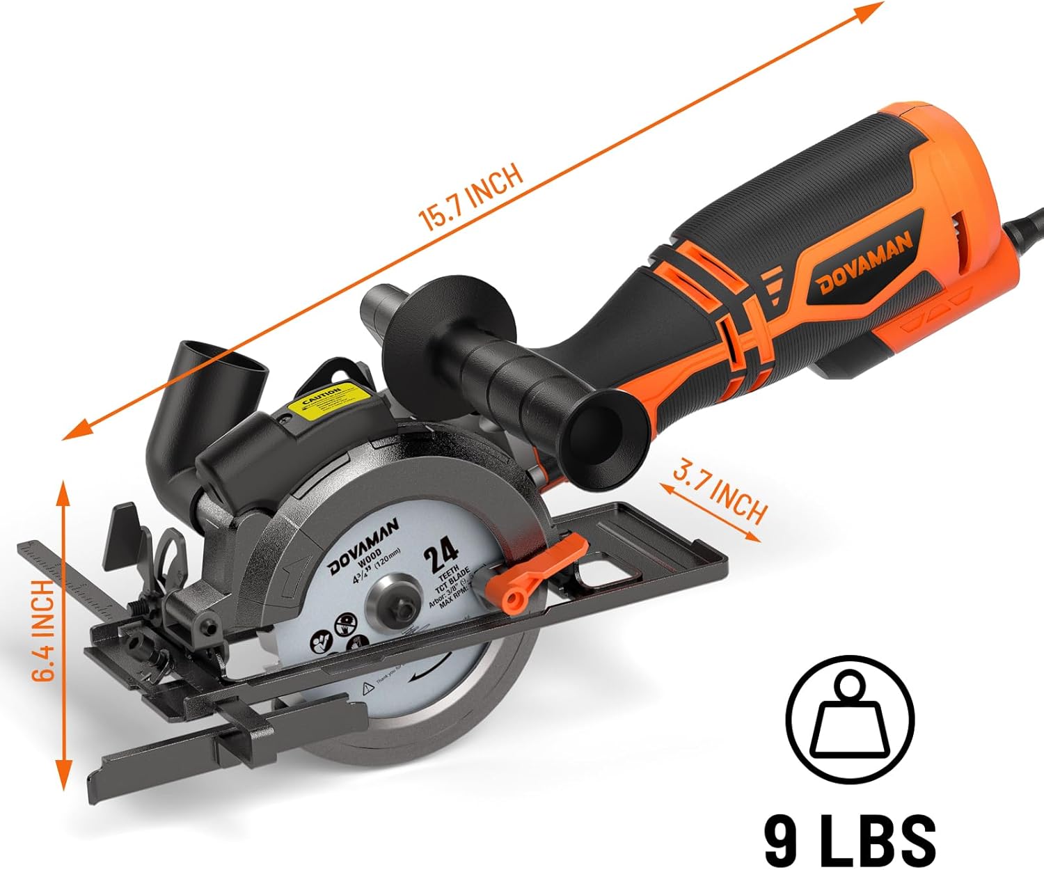 Thumbnail 5 de DOVAMAN Mini Circular Saw MCS01A: 710W with Laser for Precision Wood, Metal, Plastic and Tile