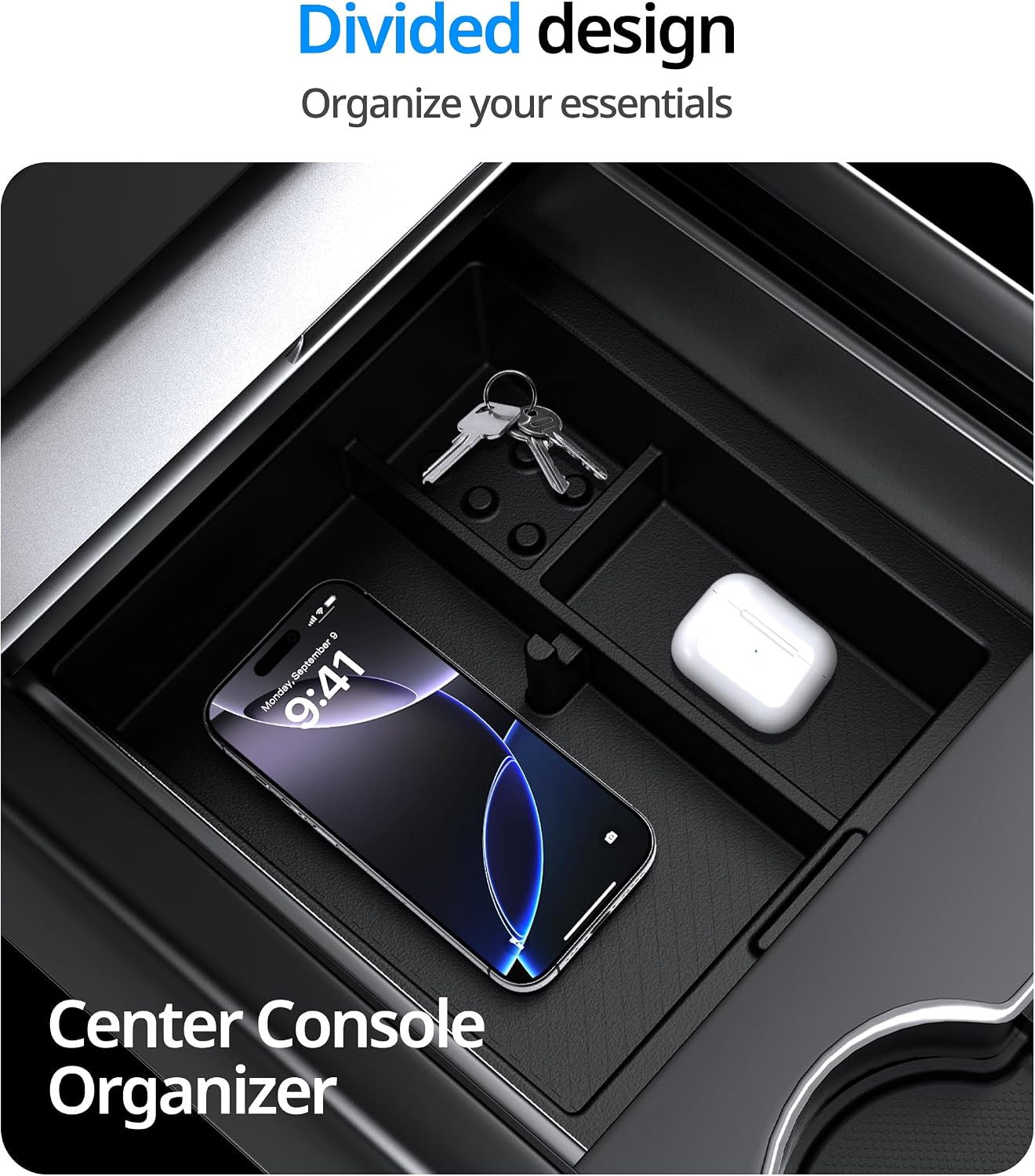 Thumbnail 3 de UBeesize Tesla Model Y Center Console Organizer Tray