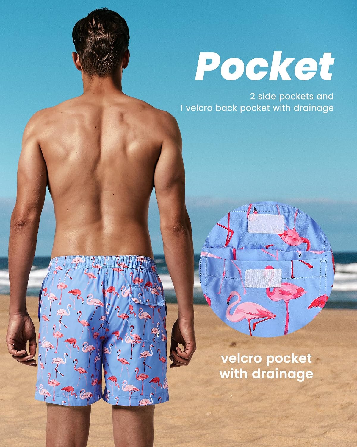 Thumbnail 5 de MaaMgic Men's Swim Trunks, 7-Inch