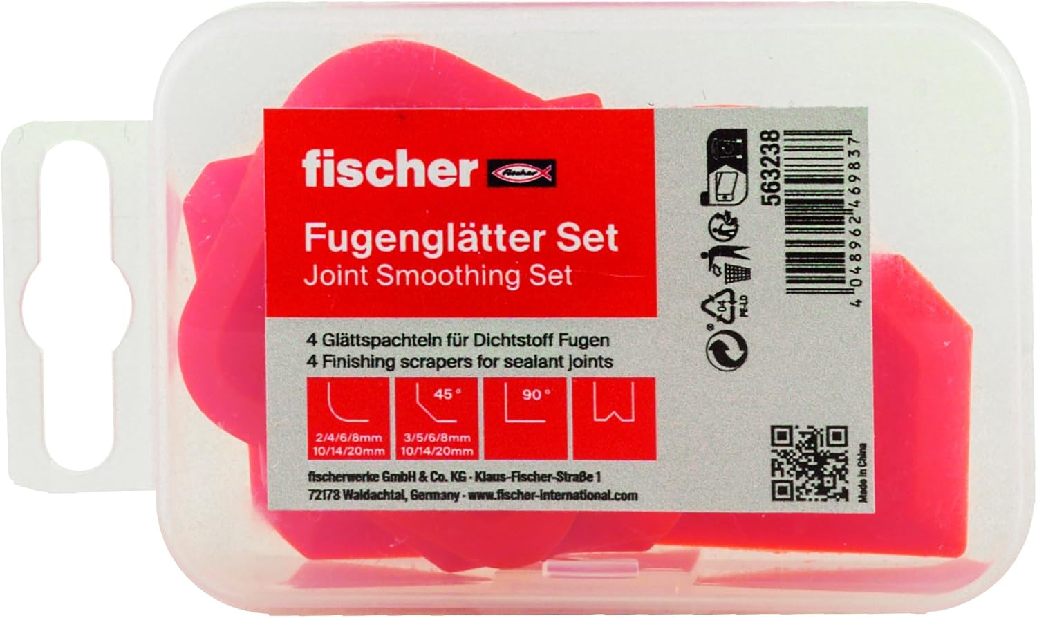 Detalle de Fischer 563238 Silicone Spatula Set, 4 Flexible Plastic Tools