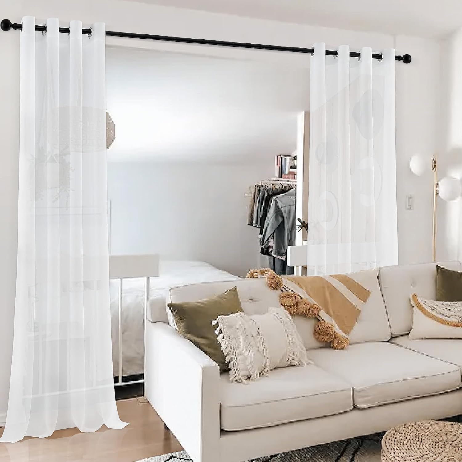 Thumbnail 7 de MRTREES Cortina Translúcida Para Ventana Sala y Dormitorio 🌟
