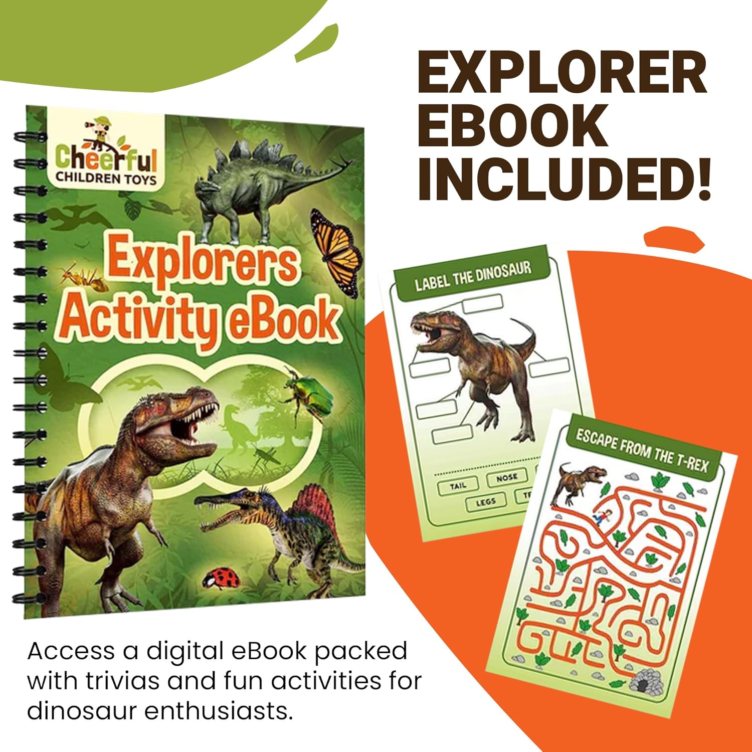 Thumbnail 3 de Cheerful Kids Explorer Costume Kit: Safari Vest, Hat and Educational Handbooks