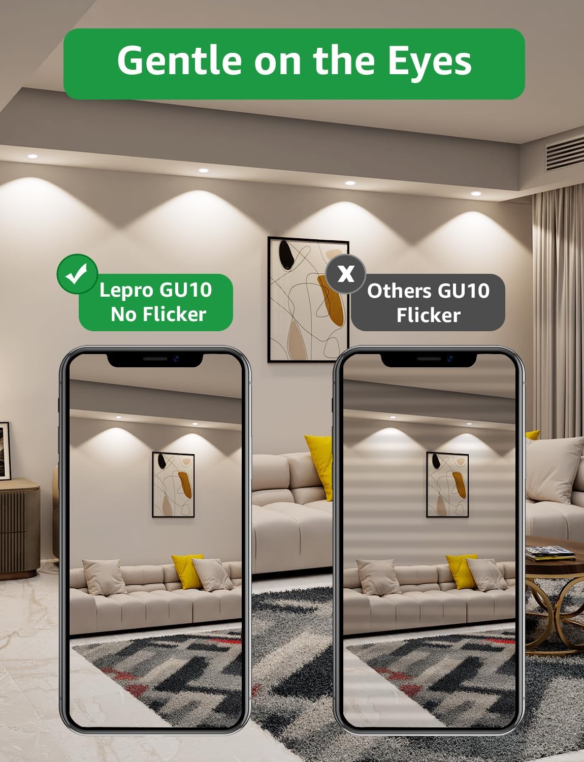 Thumbnail 6 de Lepro GU10 LED Bulbs (Neutral White 4000K) 3.3W, 590lm, A Energy Class, Non-Dimmable (Pack of 10)