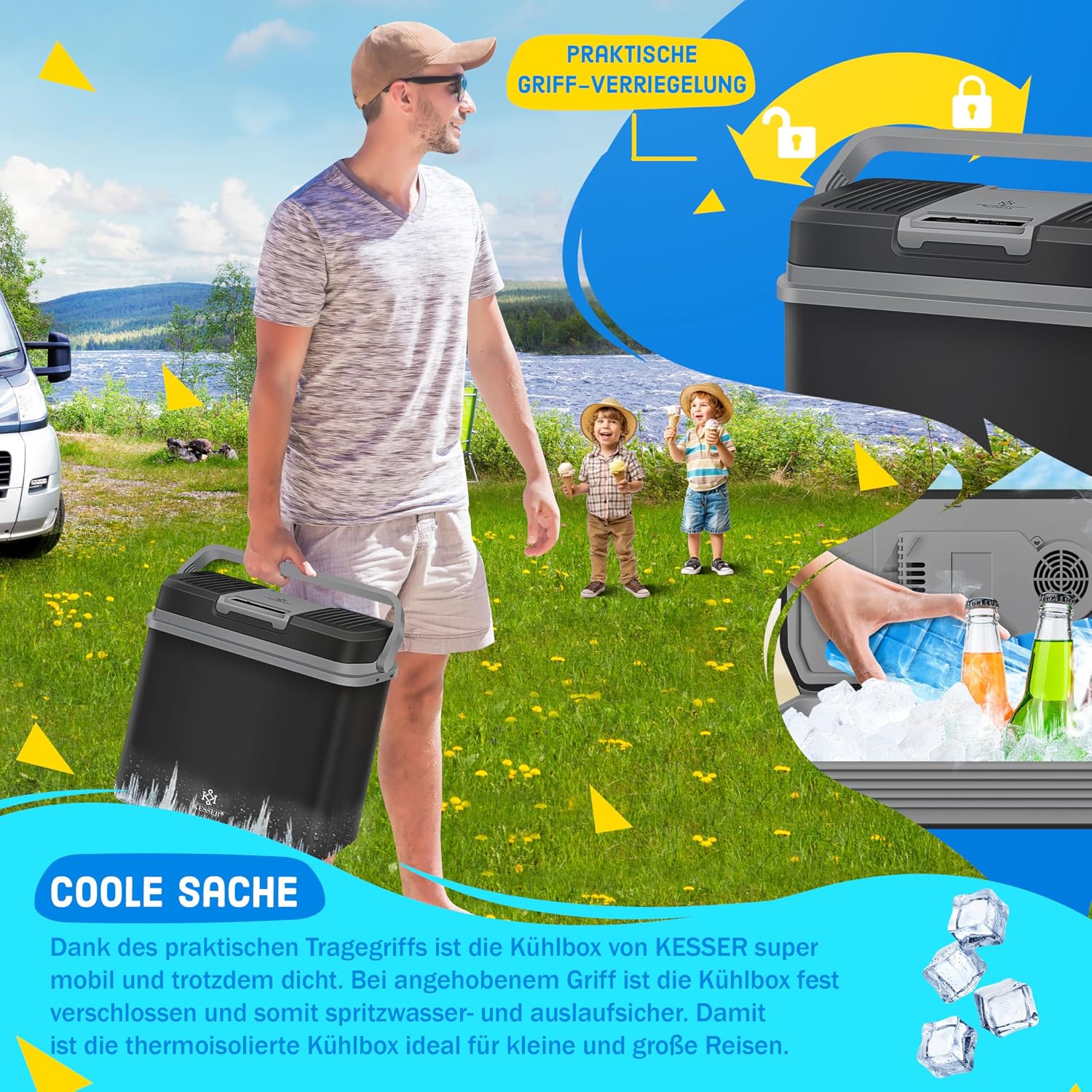 Thumbnail 2 de KESSER 24 Liter Kühlbox – KÜHLT und WÄRMT