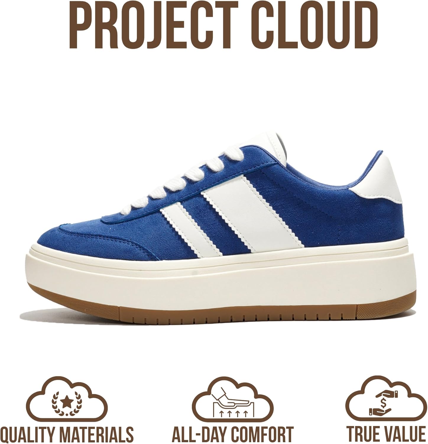 Thumbnail 3 de Project Cloud Platform Sneakers for Women — Lightweight Memory Foam Insole with Platform Sole