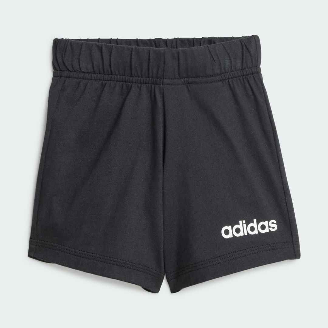 Thumbnail 3 de Conjunto Essentials (Bebé) de Adidas: camiseta y pantalón corto en blanco