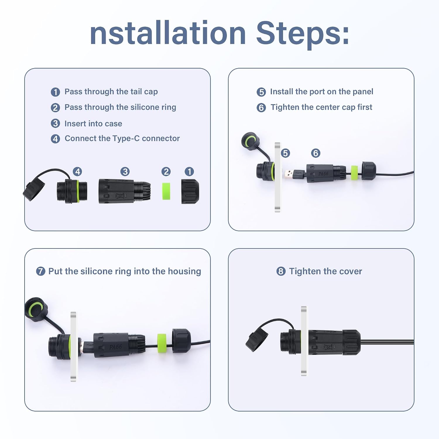 Thumbnail 5 de USB 3.0 Waterproof Coupler IP68, 5Gbps