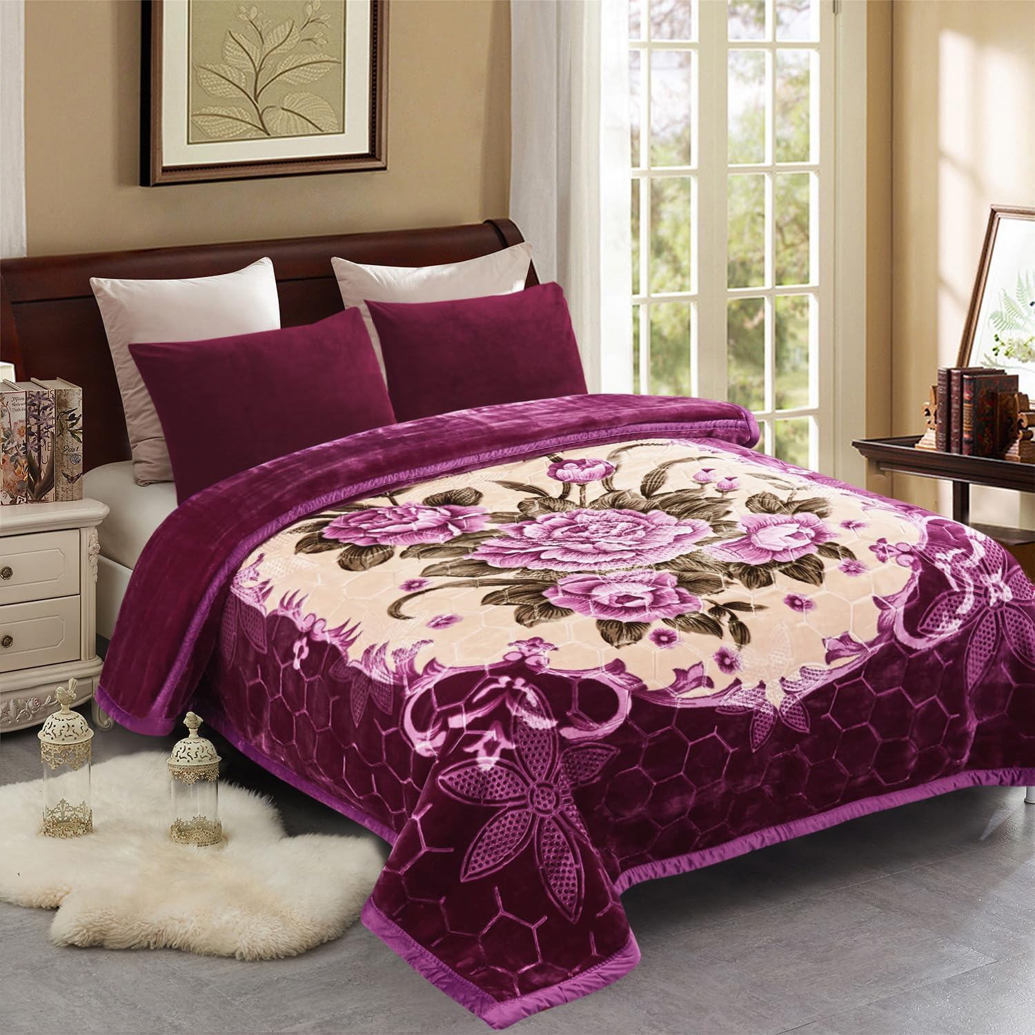Detalle de JML Korean Style Fleece Blanket King 87" x 94"