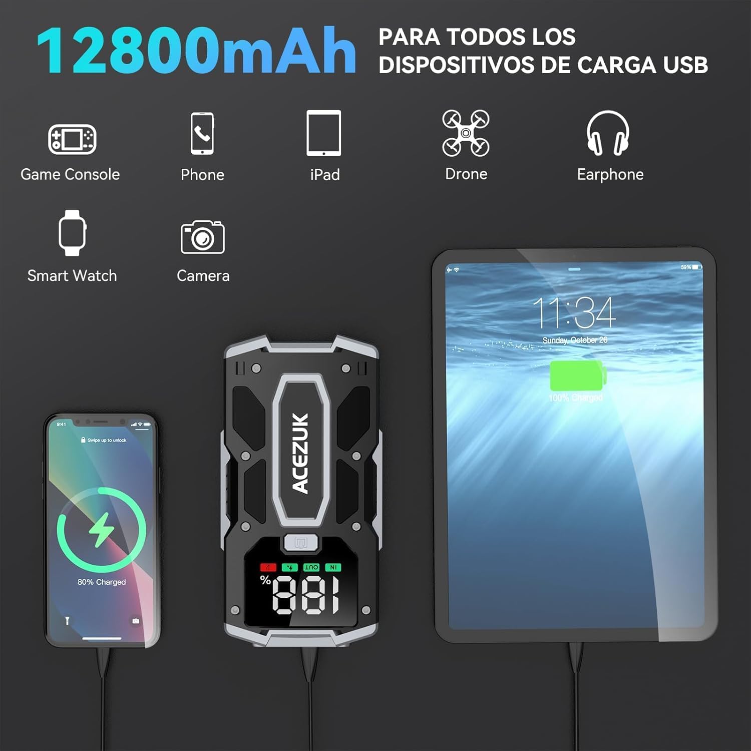 Thumbnail 5 de ACEZUK 6000A Arrancador 12V