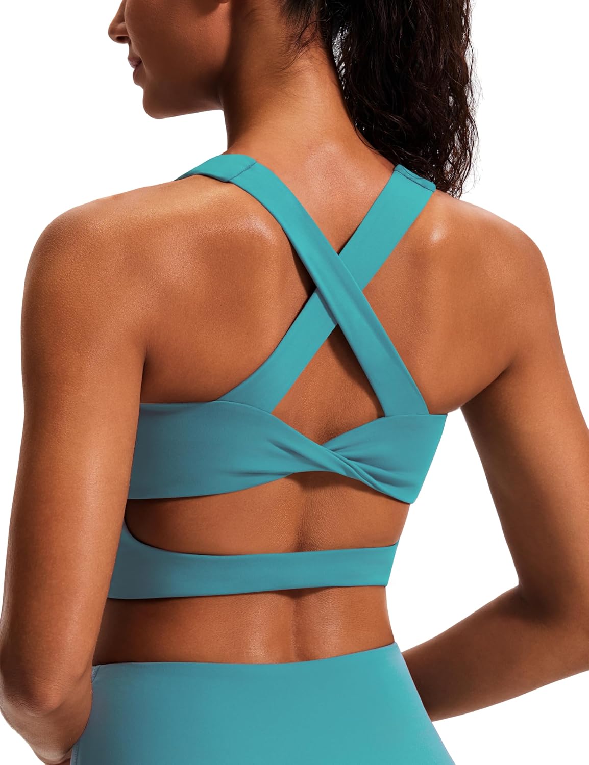 Thumbnail 6 de Sports Bras for Women Criss-Cross Back Padded Workout Tank Tops — Medium Support Crop Top