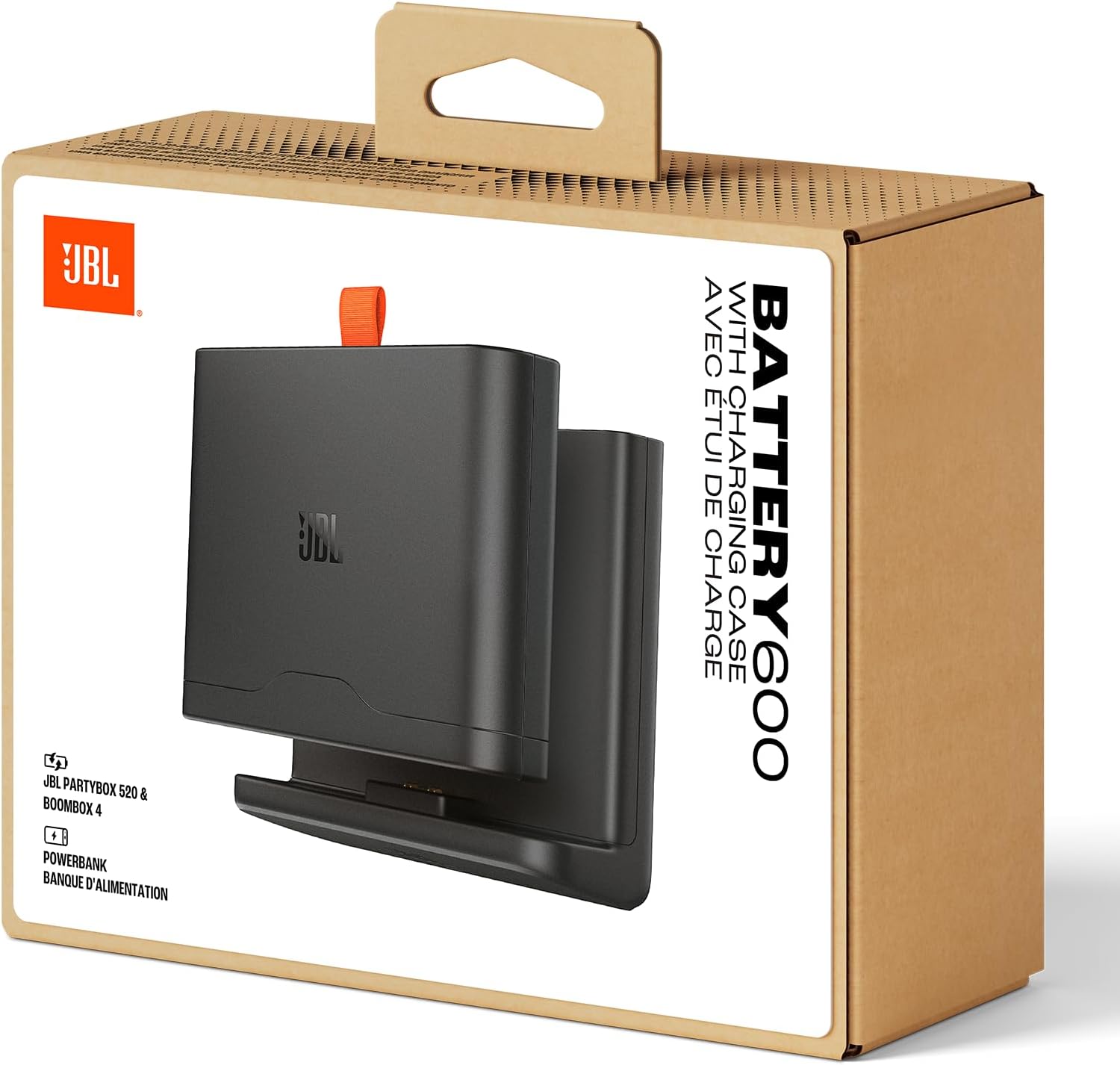 Detalle 1 de Batteria 600 con custodia di ricarica JBL per PartyBox 520 e Boombox 4