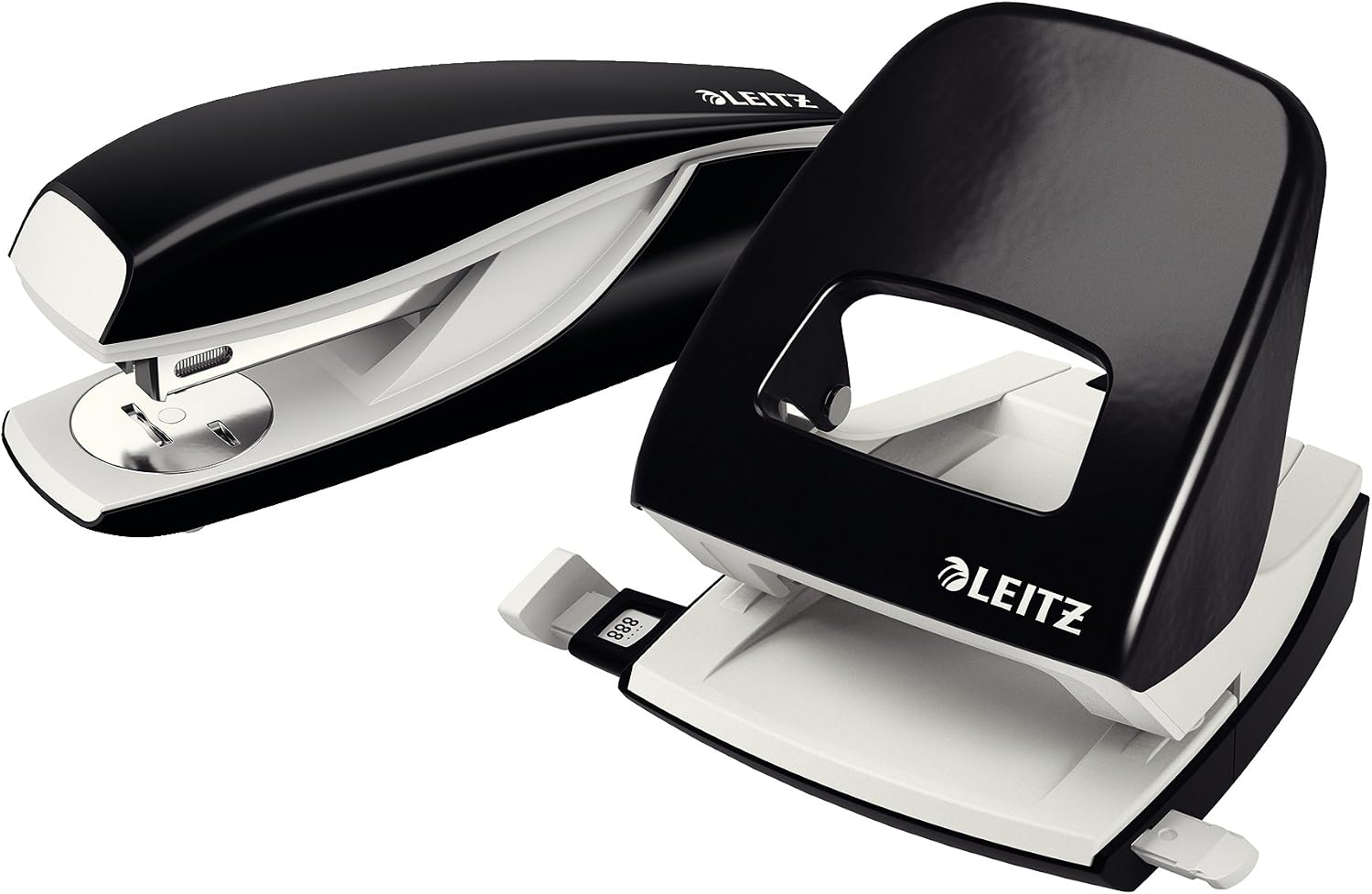 Thumbnail 6 de Leitz NeXXt Bürolocher aus Metall – 30 Blatt, Anschlagschiene, 888 mm Lochabstand, 5,5 mm Löcher, schwarz