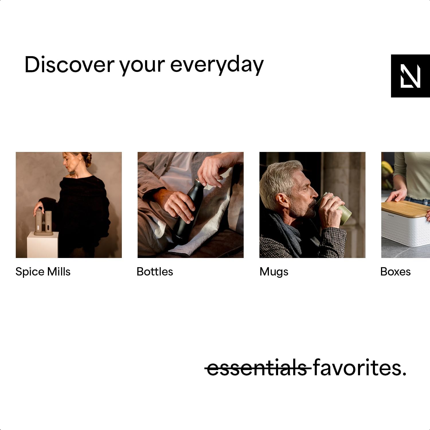 Thumbnail 5 de LARS NYSØM Nåde borraccia termica in acciaio inox 1 litro (1000 ml), stone blue