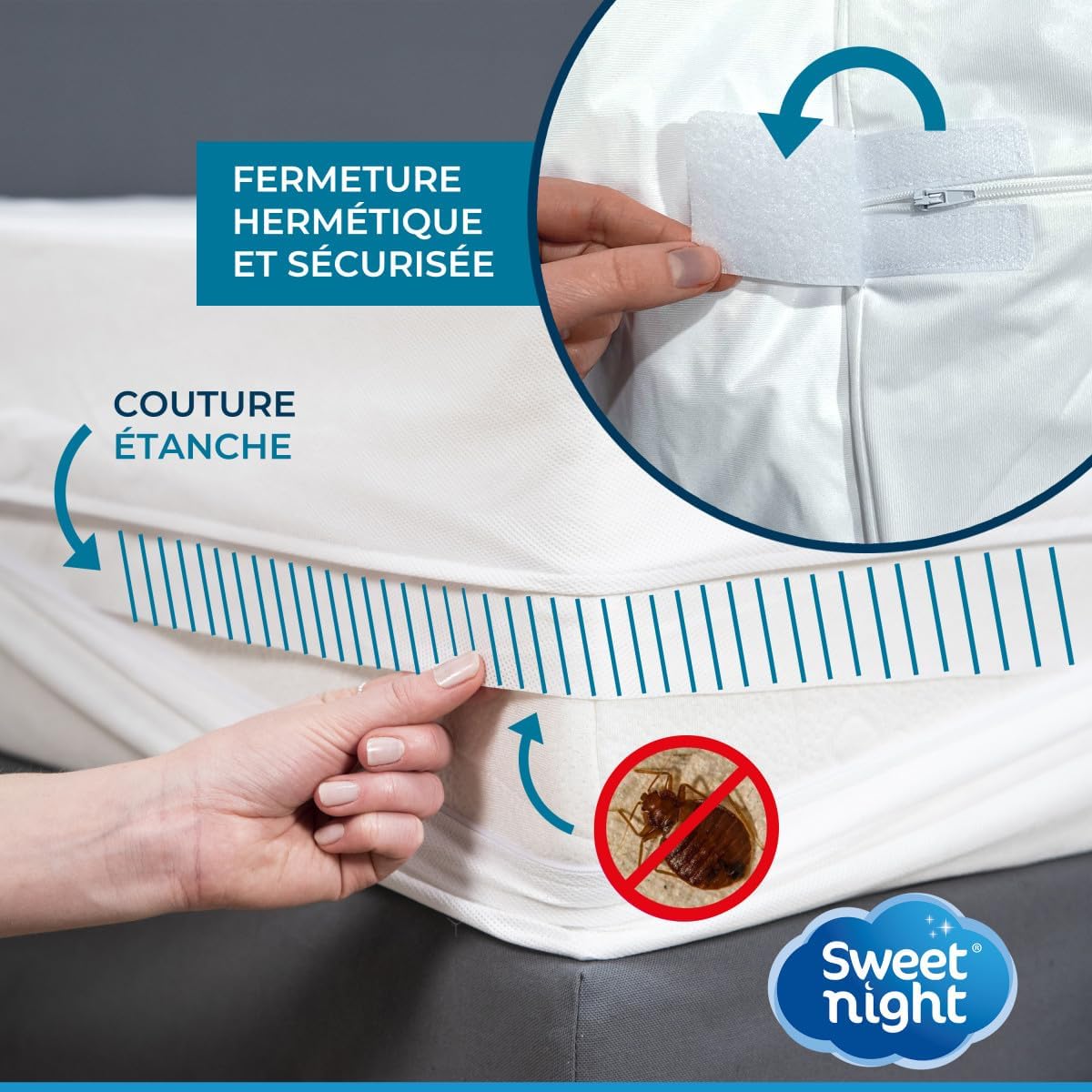 Thumbnail 3 de Sweet Night Funda Integral Impermeable 160x200 cm