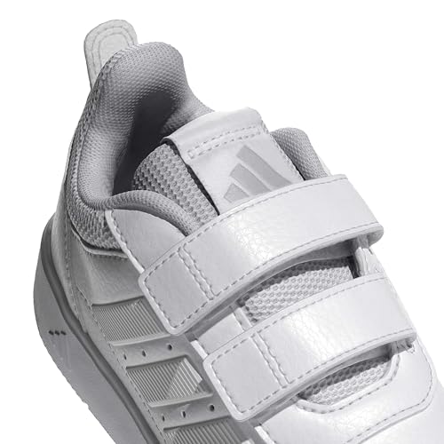 Detalle de adidas Tensaur Sport 3.0 Hook and Loop: zapatillas infantiles blancas con cierre autoadherente