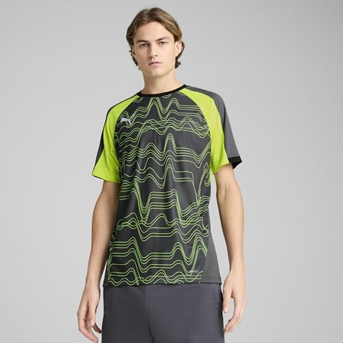 Thumbnail 2 de PUMA individualLIGA Graphic Jersey para Hombre – Galactic Gray-Yellow Alert
