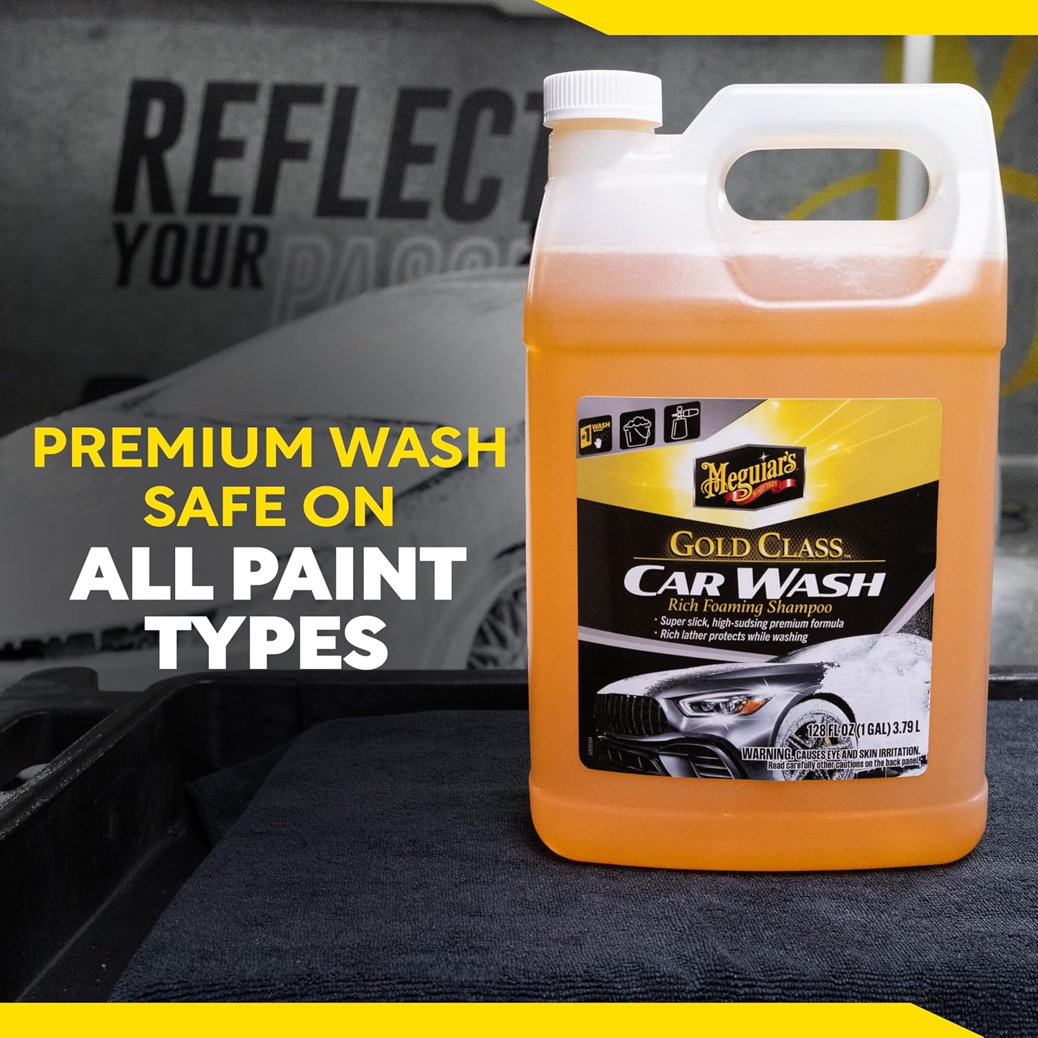 Thumbnail 6 de Meguiar’s Gold Class Foaming Car Wash Cleaner (Gold Class) — Foam Cannon Ready, 5:1 Dilution