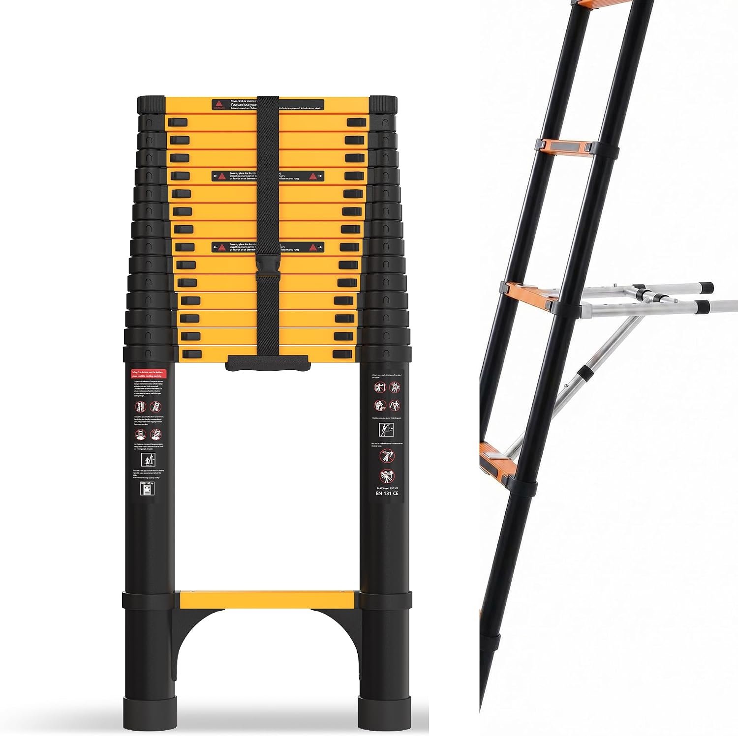 Detalle de SINMEIRUN Telescoping Ladder 20.3 ft